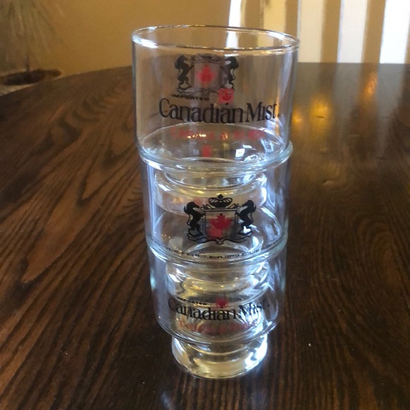 Set of Three Canadian Mist Whiskey Glasses - Picture 1 of 4
